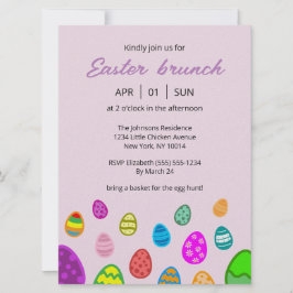 Pasen brunch kaart