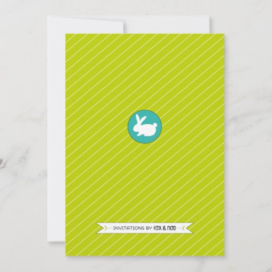 Pasen Brunch & Paasjacht Uitnodiging tot tante (Achterkant)