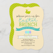 Pasen Brunch & Paasjacht Uitnodiging tot tante (Voorkant / Achterkant)