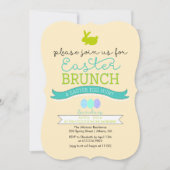 Pasen Brunch & Paasjacht Uitnodiging tot tante (Voorkant)