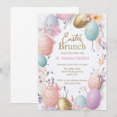 Pasen brunch, Pasen feest, paasjacht brunch Kaart (Voorkant / Achterkant)