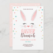 Pasen Brunch stort bunny Easter Brunch Partij Kaart (Voorkant / Achterkant)