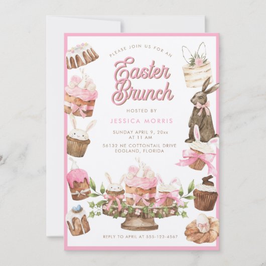 Pasen Brunch Uitnodiging (Voorkant)