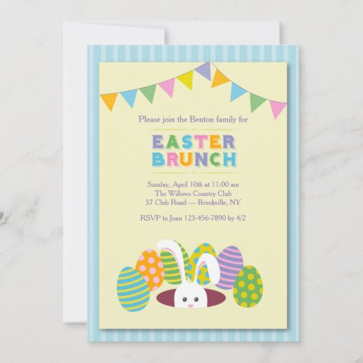 Pasen brunch uitnodiging (Voorkant)