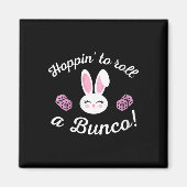 Pasen Bunco Hoppin om een Bunco Dice Bunny te roll Magneet (Voorkant)