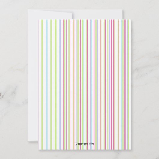 Pasen Bunnies Birthday Party Uitnodiging (Achterkant)