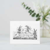 Pasen Bunnies  Boek Illustratie Briefkaart (Staand voorkant)