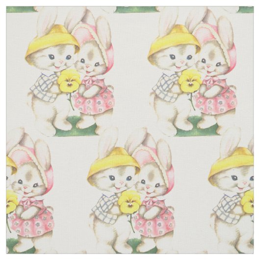Pasen  Bunnies Stof (Swatch)