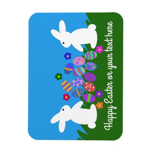 Pasen Bunny #1 Magnet Magneet (Verticaal)