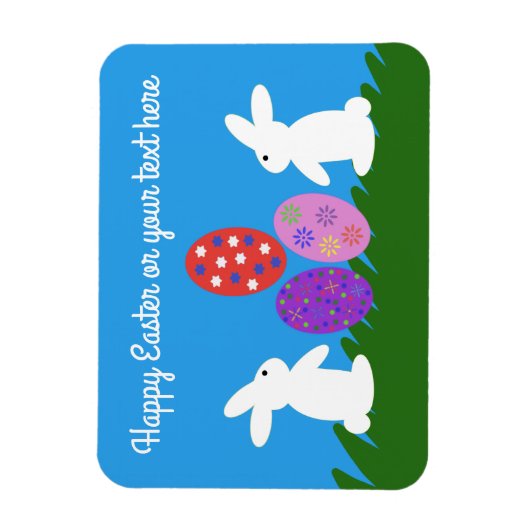 Pasen Bunny #2 Magnet Magneet (Verticaal)