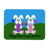 Pasen Bunny #4 Magnet Magneet (Horizontaal)