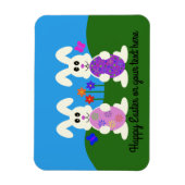Pasen Bunny #5 Magnet Magneet (Verticaal)