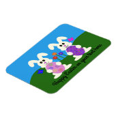 Pasen Bunny #5 Magnet Magneet (Linkerzijde)