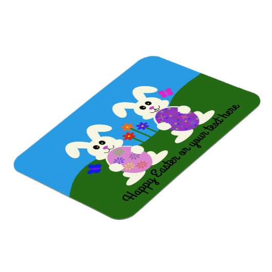 Pasen Bunny #5 Magnet Magneet (Linkerzijde)