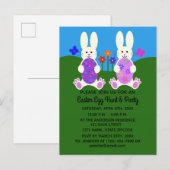 Pasen Bunny #6 Uitnodiging Briefkaart (Voorkant / Achterkant)