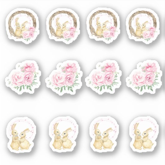 Pasen bunny Assortment Sticker (Voorkant)