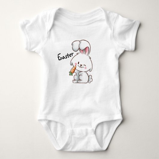Pasen Bunny Baby Bodysuit (Voorkant)