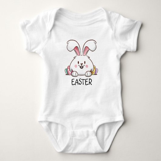 Pasen Bunny Baby Bodysuit (Voorkant)
