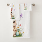 Pasen Bunny Badkamer Handdoek Set