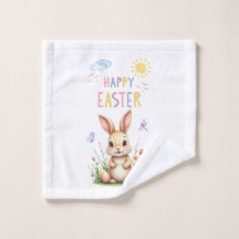 Pasen Bunny Badkamer Handdoek Set