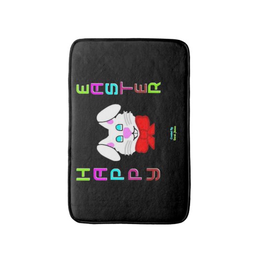 Pasen Bunny Badmat (Voorkant Verticaal)