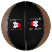 Pasen Bunny Basketball Basketbal (Verticaal)