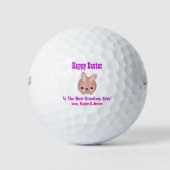 Pasen Bunny Best Grandma Ever Cute Pink Paars Golfballen (Voorkant)