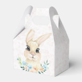 Pasen Bunny Boho Rainbow Girl Baby shower Bedankdoosjes (Achterkant)