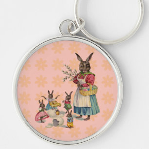 Pasen Bunny Chckens Bunnies Eggs Sleutelhanger