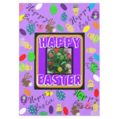 Pasen Bunny Chick Eggs Paars Red Green Tafelkleed (Voorkant)