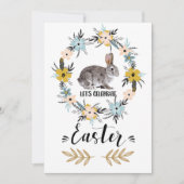 Pasen Bunny Custom Pasen Brunch Kaart (Voorkant)