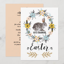 Pasen Bunny Custom Pasen Brunch Kaart