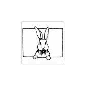 Pasen Bunny Cute Rabbit Scrapbooking Journaling Rubberstempel (Afrduk)