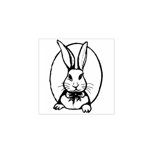 Pasen Bunny Cute Rabbit Scrapbooking Journaling Rubberstempel (Afrduk)