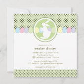 Pasen Bunny Dinner of Brunch Invitation Kaart (Voorkant)