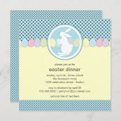 Pasen Bunny Dinner of Brunch Invitation Kaart (Voorkant / Achterkant)