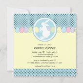 Pasen Bunny Dinner of Brunch Invitation Kaart (Voorkant)