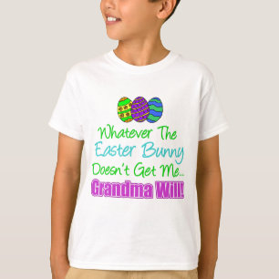 Pasen Bunny doet oma Will niet T-shirt
