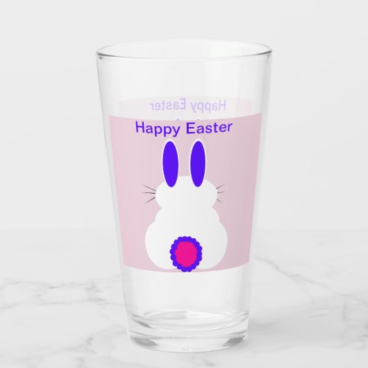 Pasen Bunny Drink glas (Achterkant)