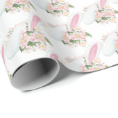 Pasen Bunny Ears en Flowers Cadeaupapier (Rol Hoek)