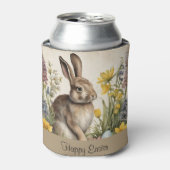 Pasen Bunny Egg Floral Blikjeskoeler (Blikje Voorkant)