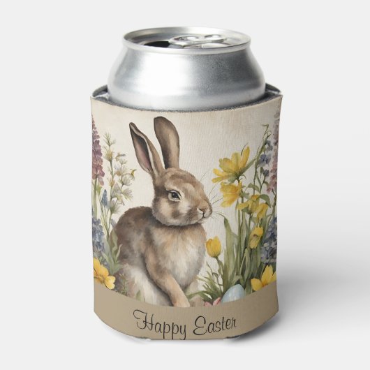 Pasen Bunny Egg Floral Blikjeskoeler (Blikje Voorkant)