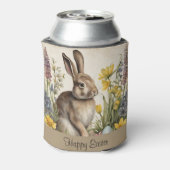 Pasen Bunny Egg Floral Blikjeskoeler (Blikje Achterkant)