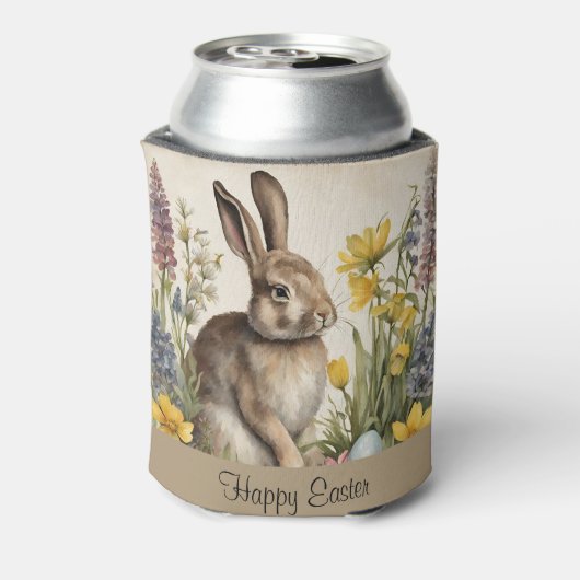 Pasen Bunny Egg Floral Blikjeskoeler (Blikje Achterkant)