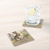 Pasen Bunny Egg Floral Kartonnen Onderzetters (Insitu)
