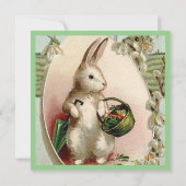 Pasen Bunny Egg Hunt & Brunch Uitnodiging (Achterkant)