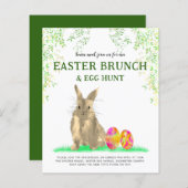 Pasen Bunny Egg Hunt en Brunch (Voorkant / Achterkant)