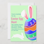Pasen Bunny Egg Hunt Kaart (Voorkant)