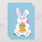 Pasen Bunny ~ Egg Hunt Kaart (Voorkant / Achterkant)