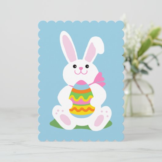 Pasen Bunny ~ Egg Hunt Kaart (Staand voorkant)